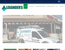 Tablet Screenshot of alexanderswindowcleaning.com